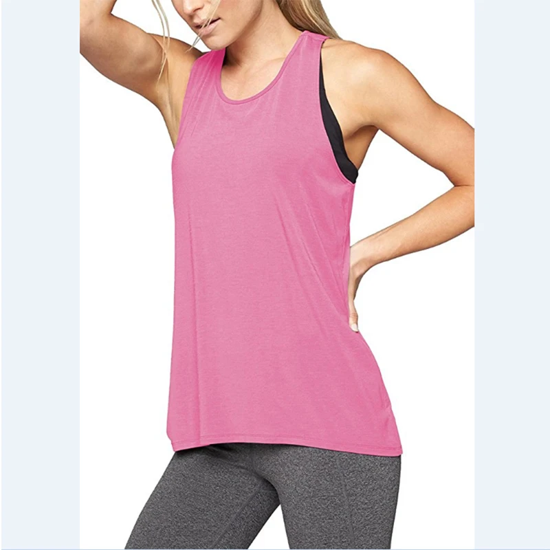 Women Yoga Tops Loose Thin Sports Vest Breathable Sleeveless T-shirt Gym Fitness Running Shirts Girls Sexy Hollow Out Tank Tops