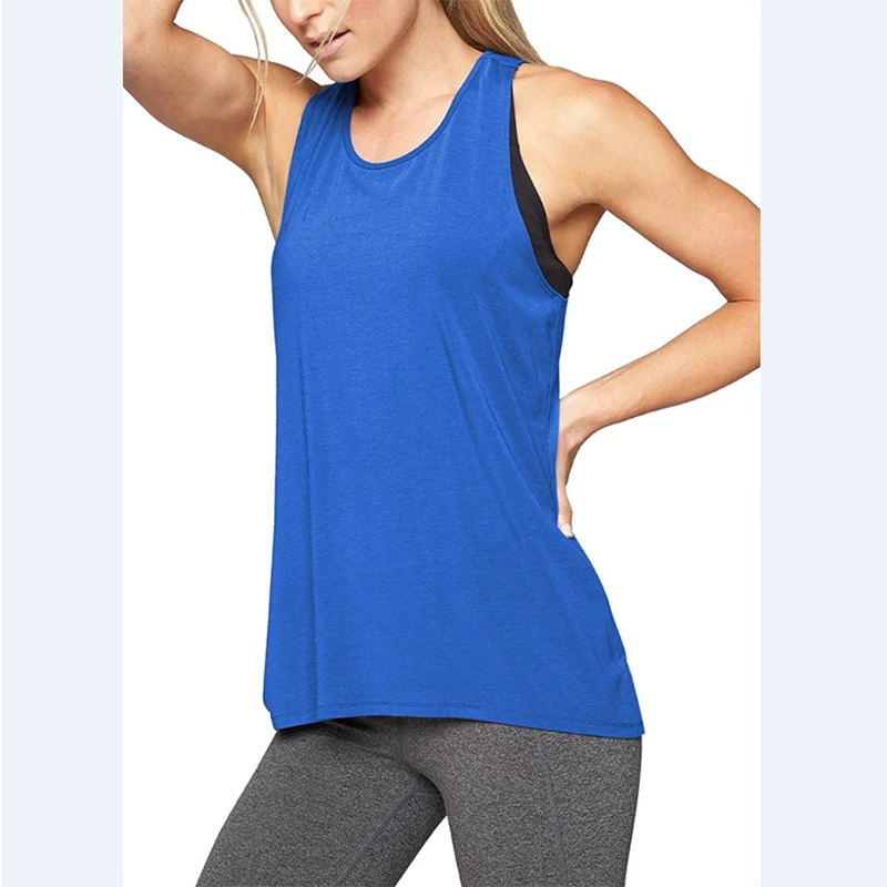 Women Yoga Tops Loose Thin Sports Vest Breathable Sleeveless T-shirt Gym Fitness Running Shirts Girls Sexy Hollow Out Tank Tops