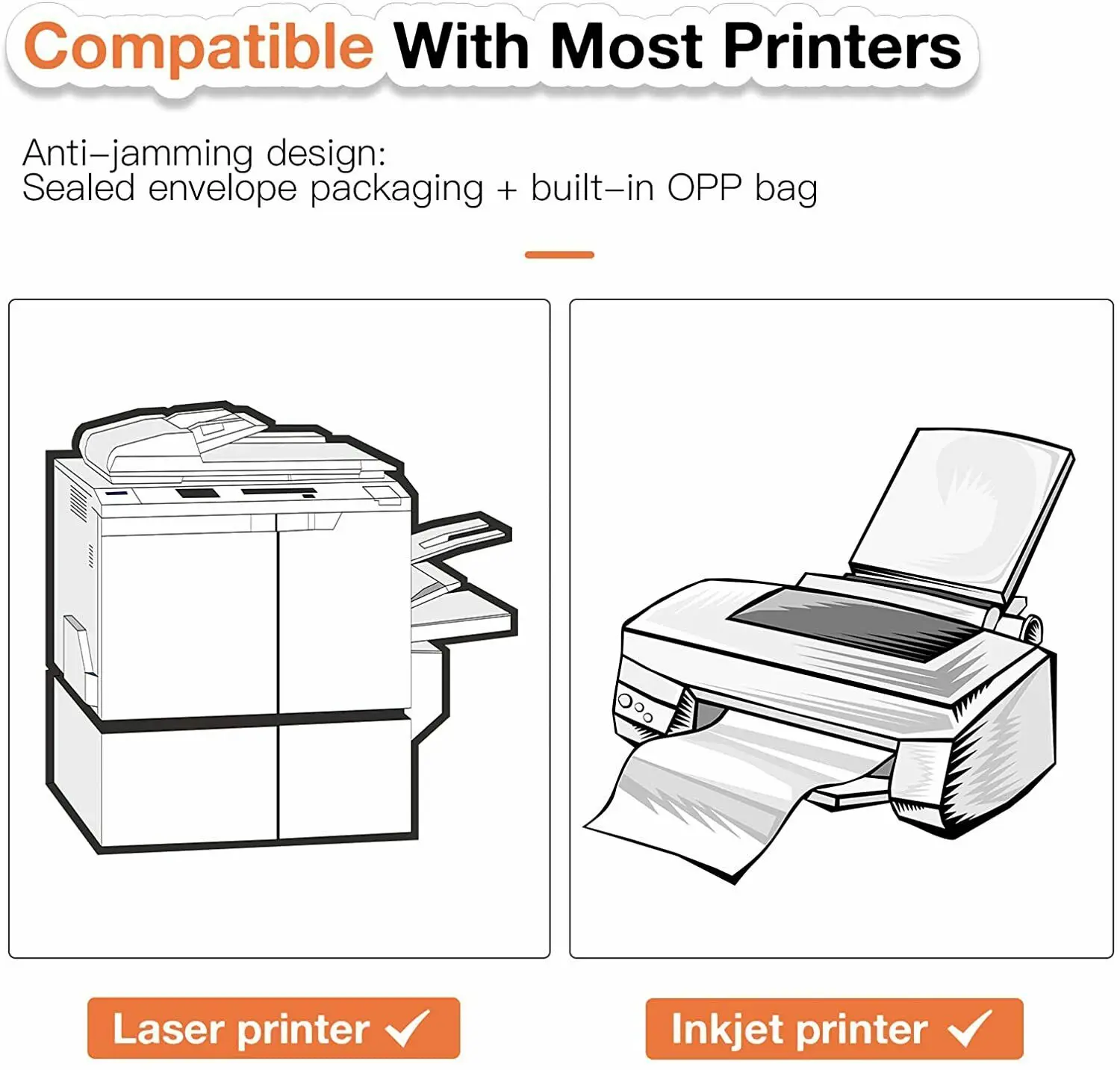 HTVRONT 15/20Sheets 11 X 8.5Inch Printable Vinyl Sticker Paper self-adhesive Copy Paper for Inkjet & Laser Printer DIY 8.5x11''