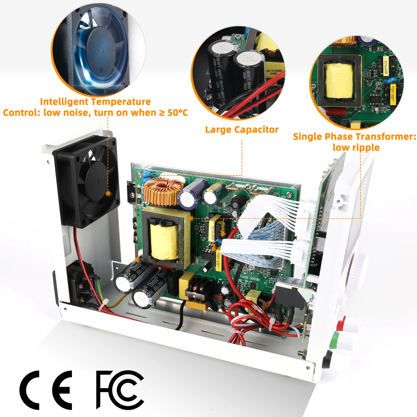 KUAIQU Repair DC Power Supply 30V 10A 5A Adjustable Bench Power Supply 60V 5A 120V 3A USB 5V2A Lab Voltage Regulator for Plating