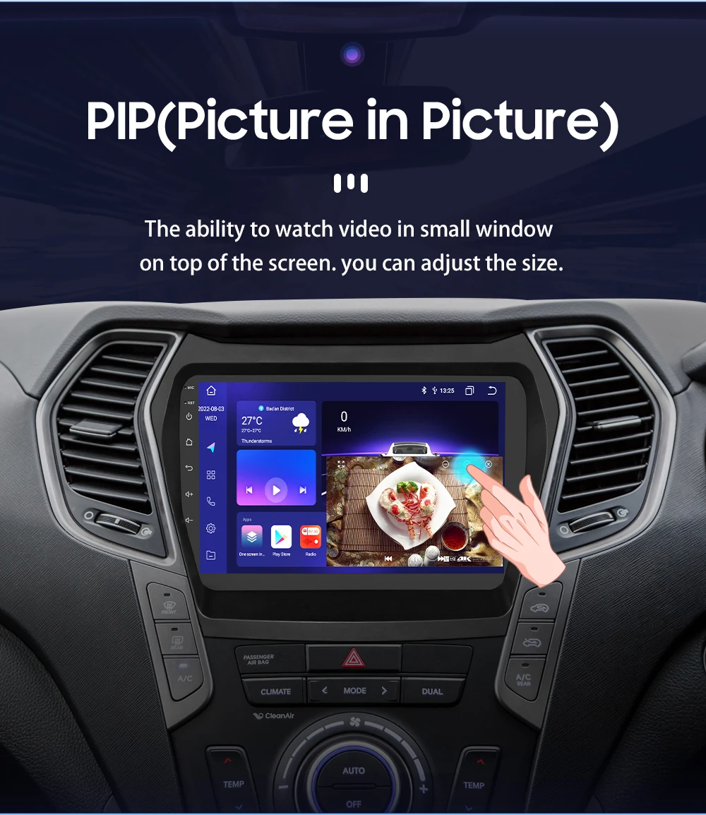 Car Android Radio Player for Hyundai IX45 Santa Fe ix 45 III XL 2013 - 2017 Autoradio Carplay Audio 2DIN Touch Screen Multimedia