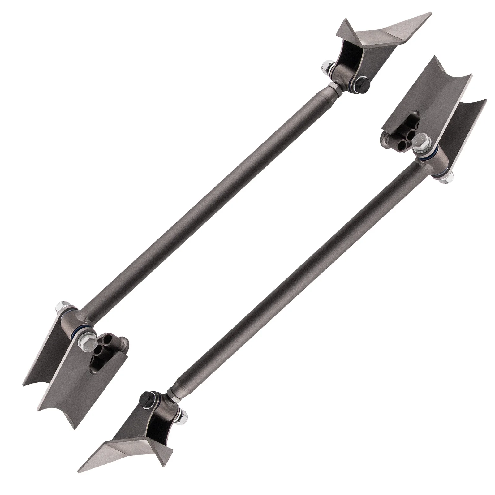 2x 2500lb Suspension Bags Heavy Duty Steel Bars Weld-On 4 Axle Link Kit For LKW