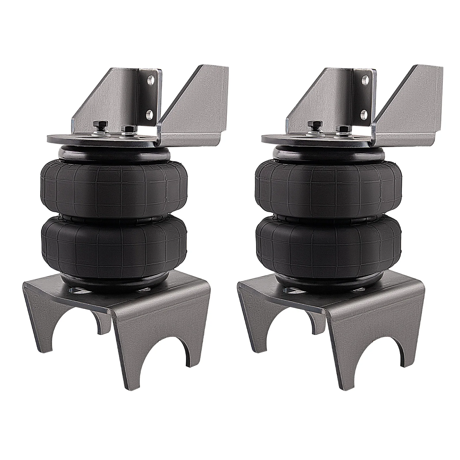2x 2500lb Suspension Bags Heavy Duty Steel Bars Weld-On 4 Axle Link Kit For LKW