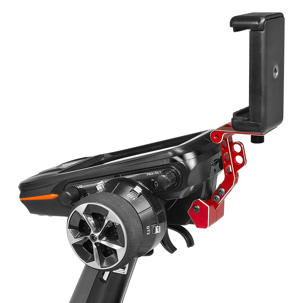 Radiolink RC8X 8CH 2.4G RC Transmitter with R8FG V2.1 Gyro Receiver, One Hand Control Accessory and Phone Holder for FPV Screen