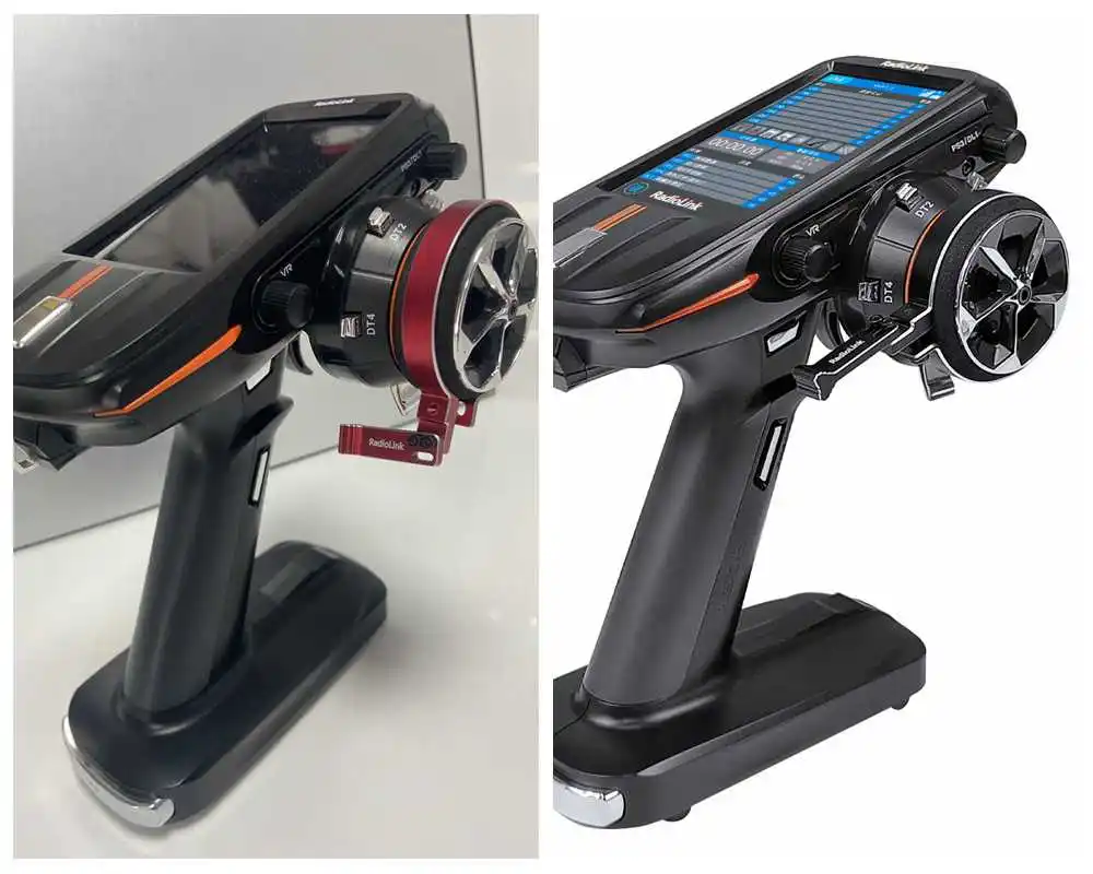 Radiolink RC8X 8CH 2.4G RC Transmitter with R8FG V2.1 Gyro Receiver, One Hand Control Accessory and Phone Holder for FPV Screen