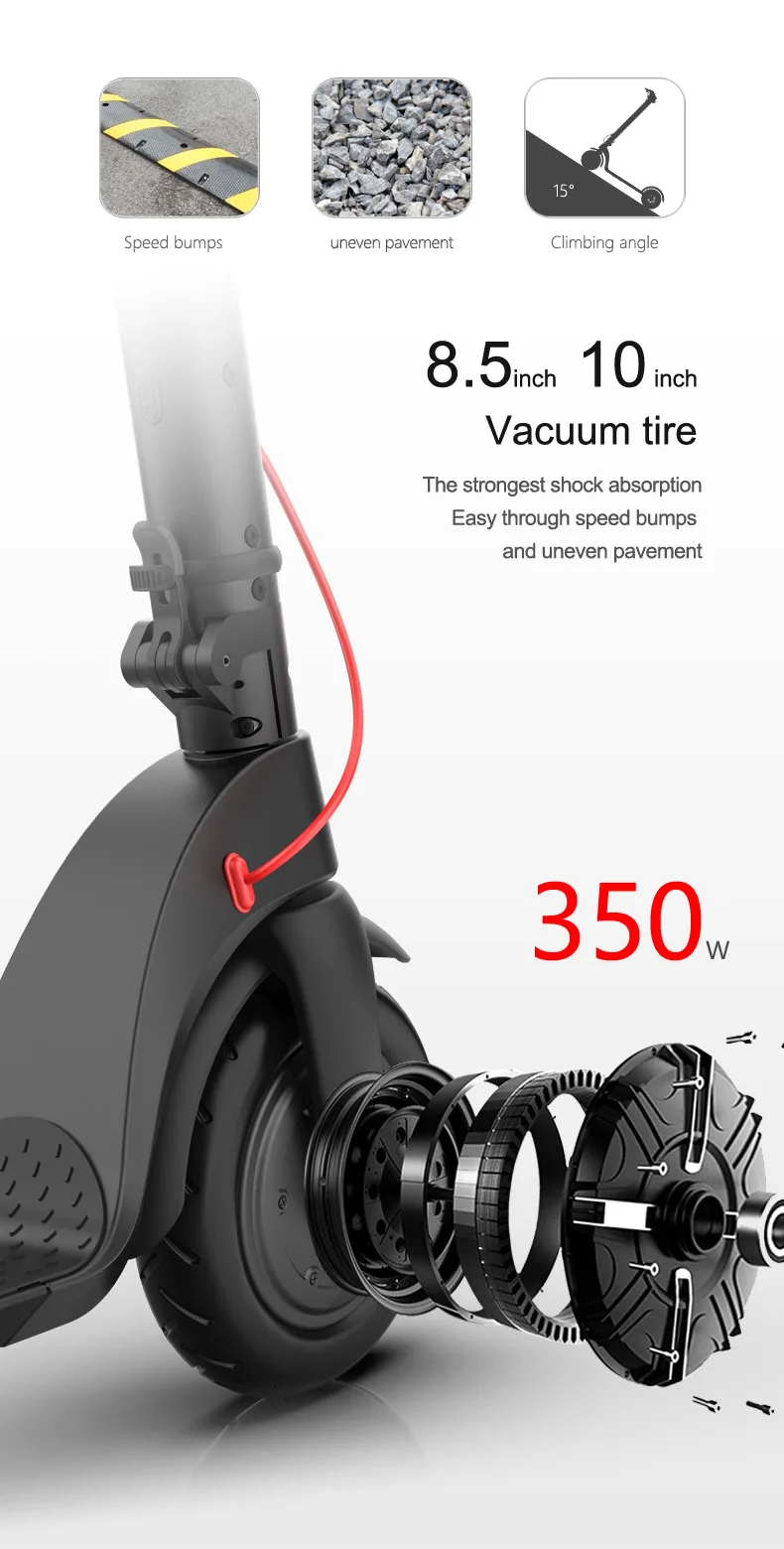 Warehouse In Europe X7 36V/5Ah Battery 8.5 Inches X7 Electric Scooter Foldable Frame 350W Brushless Motor 25KM Mileage Escooter