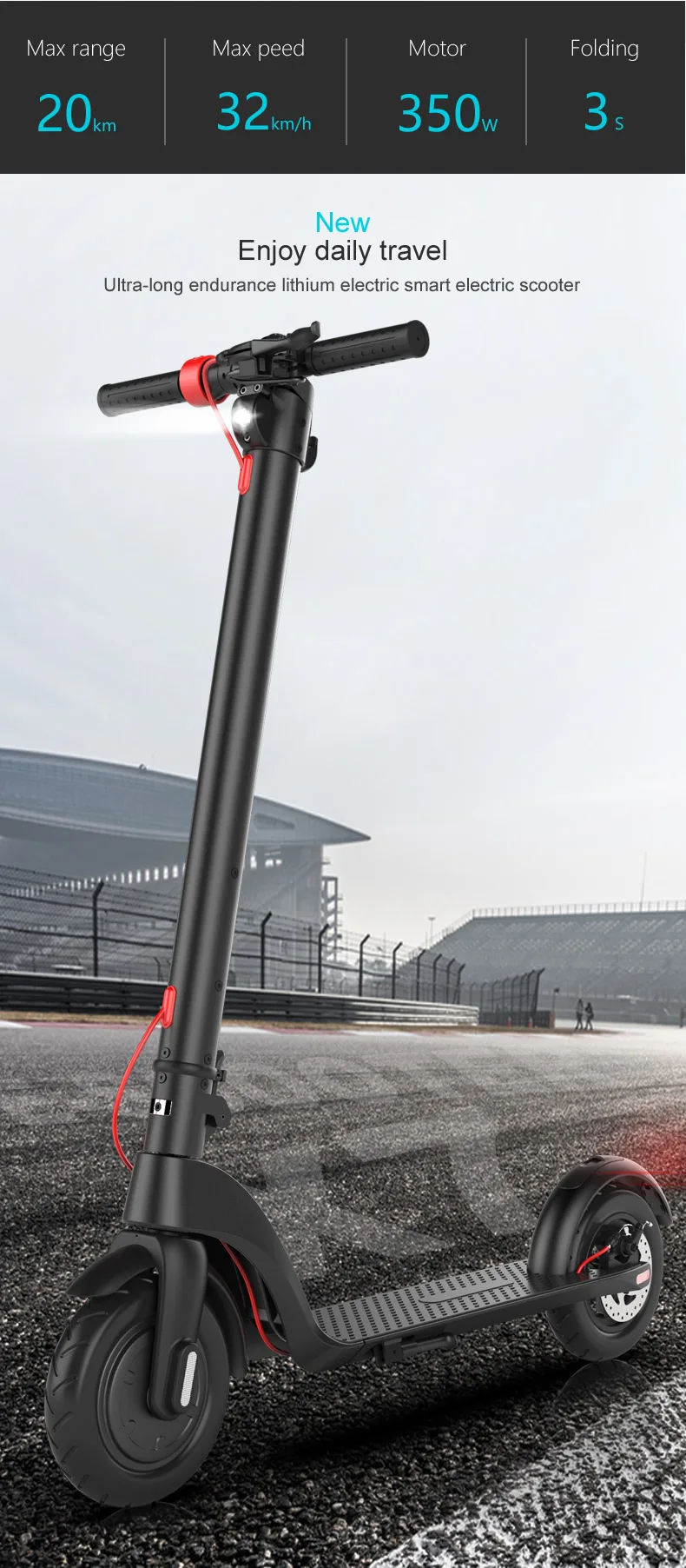Warehouse In Europe X7 36V/5Ah Battery 8.5 Inches X7 Electric Scooter Foldable Frame 350W Brushless Motor 25KM Mileage Escooter