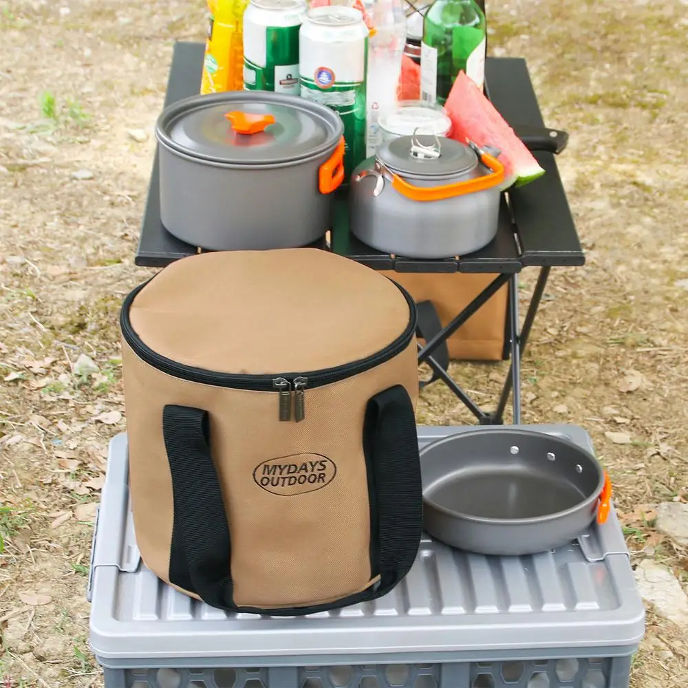 Outdoor Picnic Bag Waterproof Camping Travel Organizer Bag Large Capacity Storage Handbag Portable Thermal Cooler Food Lunch Box