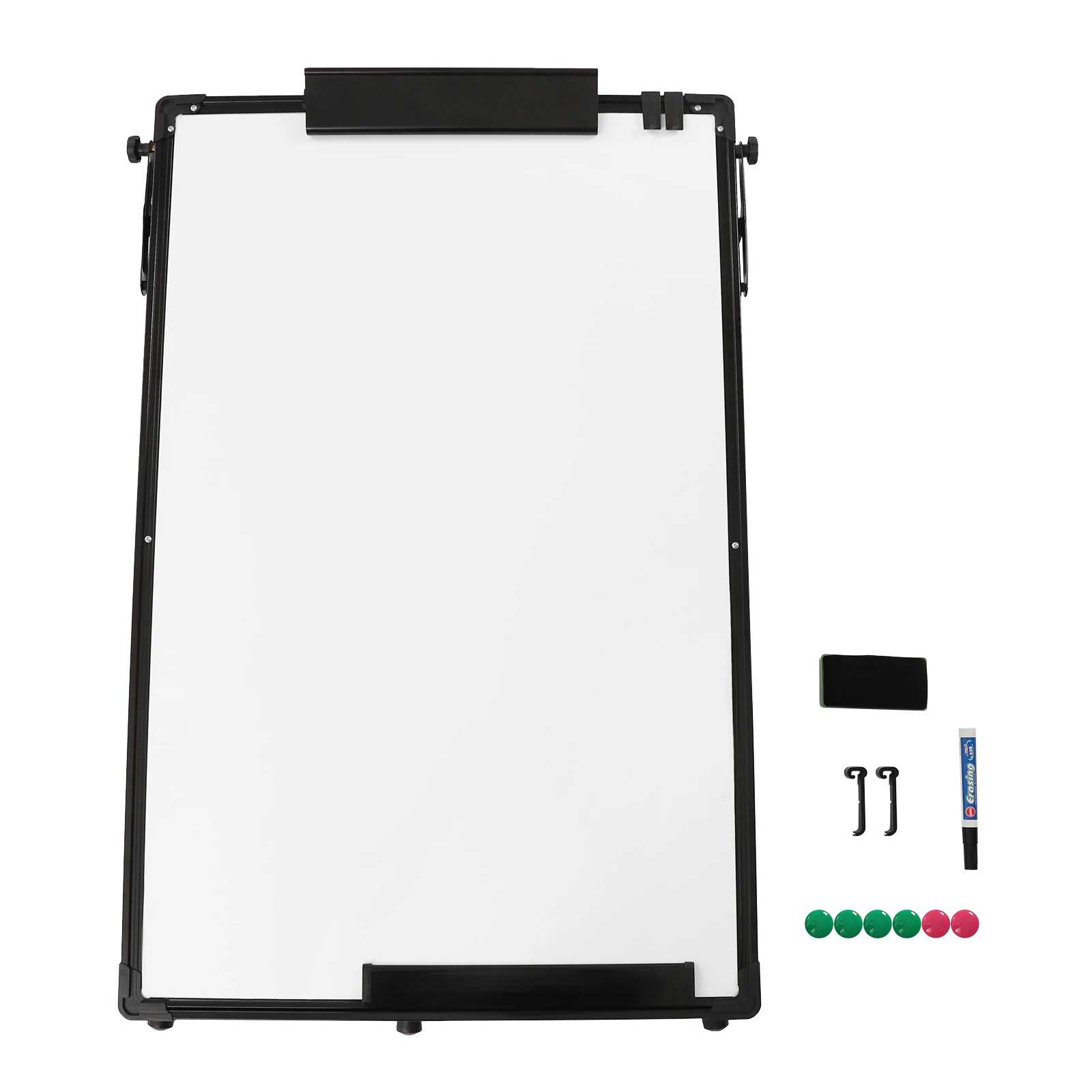 Whiteboard Stand Flip Chart Tripod Whiteboard 91 x 61 cm Height Adjustable Tripod Magnetic Whiteboard Dry Wipe