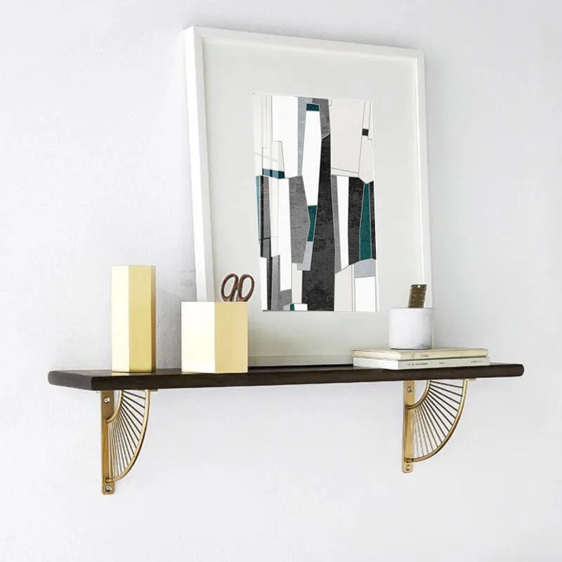For Wood Boards With Screws Wear Resistan Triangular Shelf Bracket Decorative Kitchen Bookshelf Floating Shelf Bracket