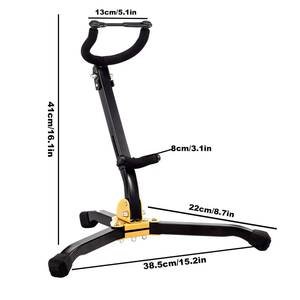 Saxophone Stand For Alto Sax Saxophone Holder Rack Adjustable Metal Triangle Base Saxophone Stand For Saxophone Lovers Kids