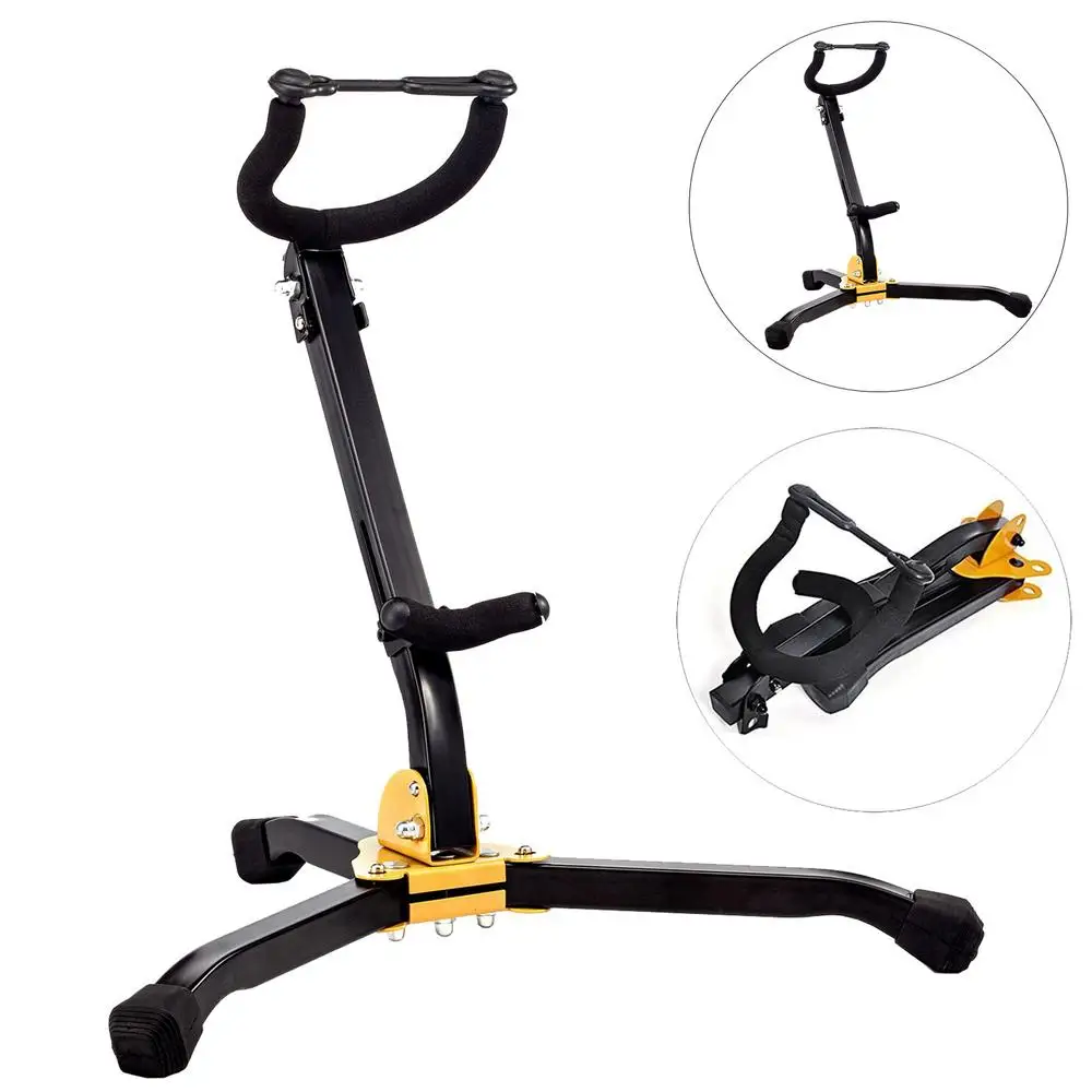 Saxophone Stand For Alto Sax Saxophone Holder Rack Adjustable Metal Triangle Base Saxophone Stand For Saxophone Lovers Kids