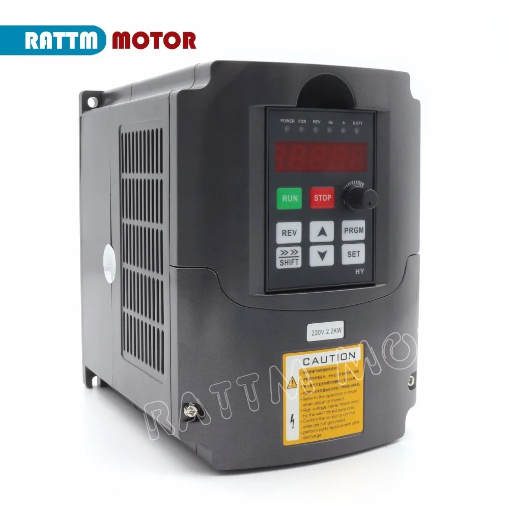 【EU Stock】CNC 2.2kw Water Cooling Spindle ER20 2200W 220V Water-Cooled Milling Spindle + 2.2KW HY VFD Inverter + Collets + Water