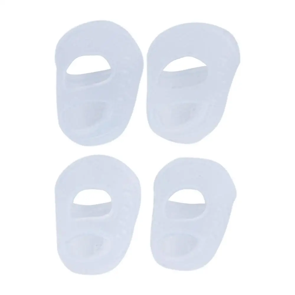 Silicone Finger Protectors 4PCS Soft Silicone Fingertip Grips Finger Sleeve Kalimba Thumb Picks Small Guitar Nails For Stringed
