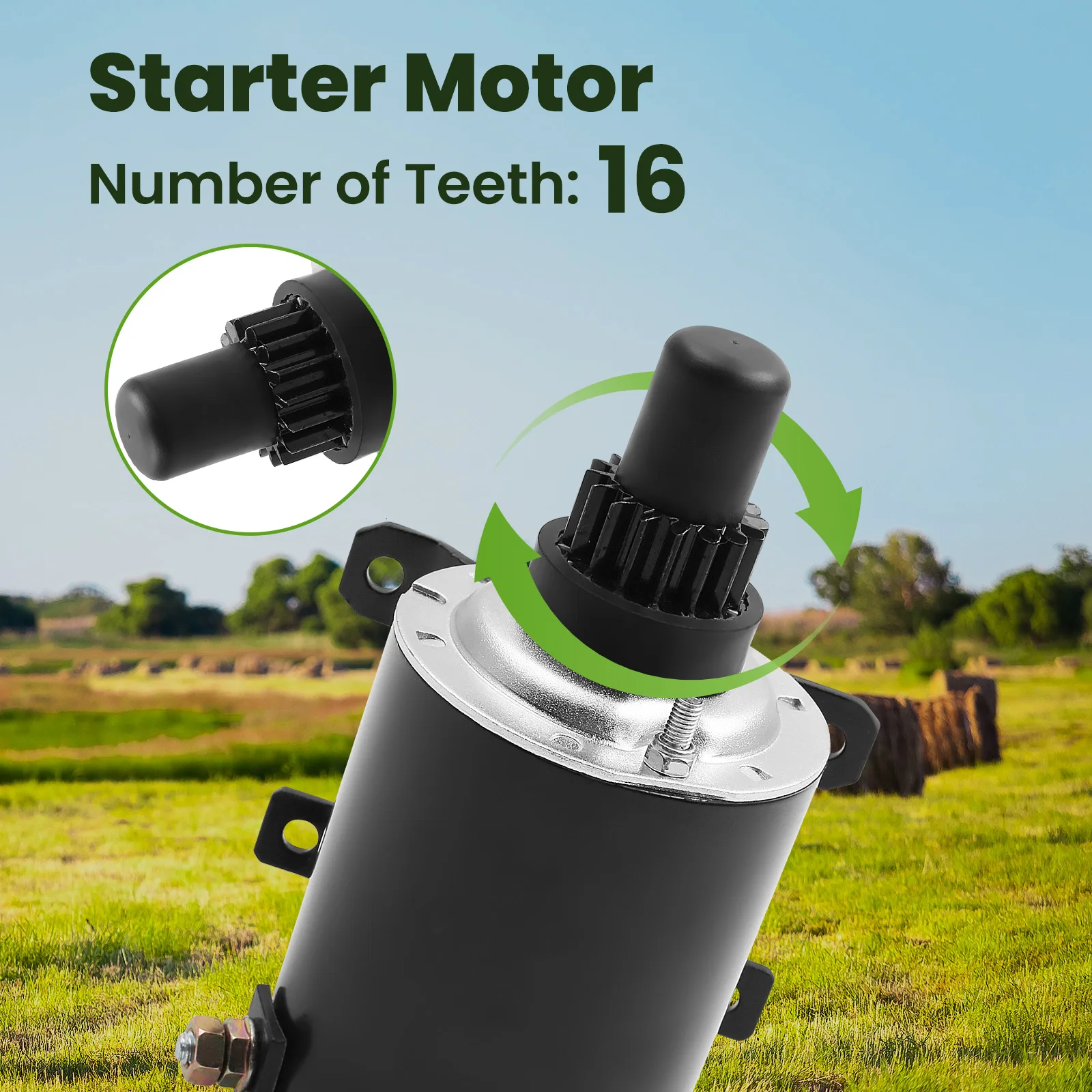 Starter Motor Mower For Tecumseh HM70-100 OVM120 OVXl120 33202 5749 AM30931