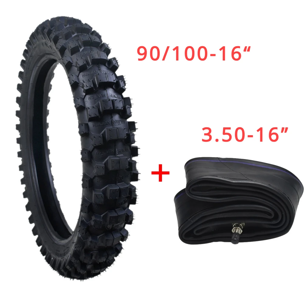 TDPRO 90/100-16 16" Tire Tyre + 3.50-16 Tube fit Pit Dirt Bike Pocket Quad ATV Scooter 125/150cc Apollo TTR125 KX100