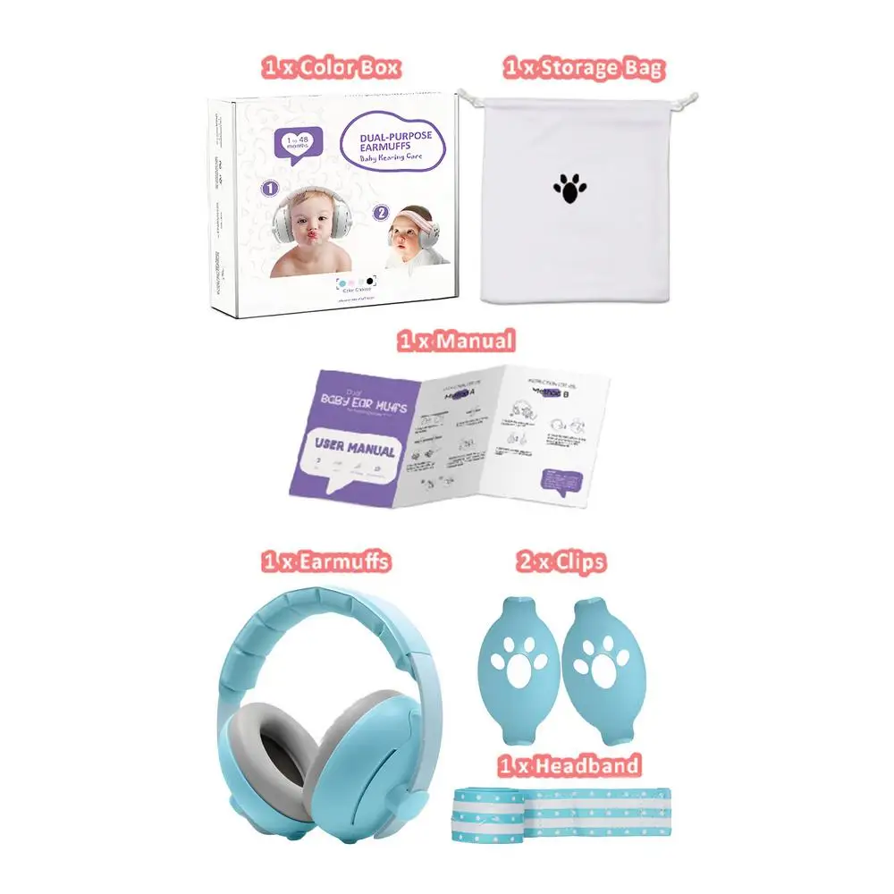 Noise Cancelling Muff For Kids Safety Hearing Ear Muff Noise Cancelling Passive Adjustable Comfort Portable Ear Muffs For