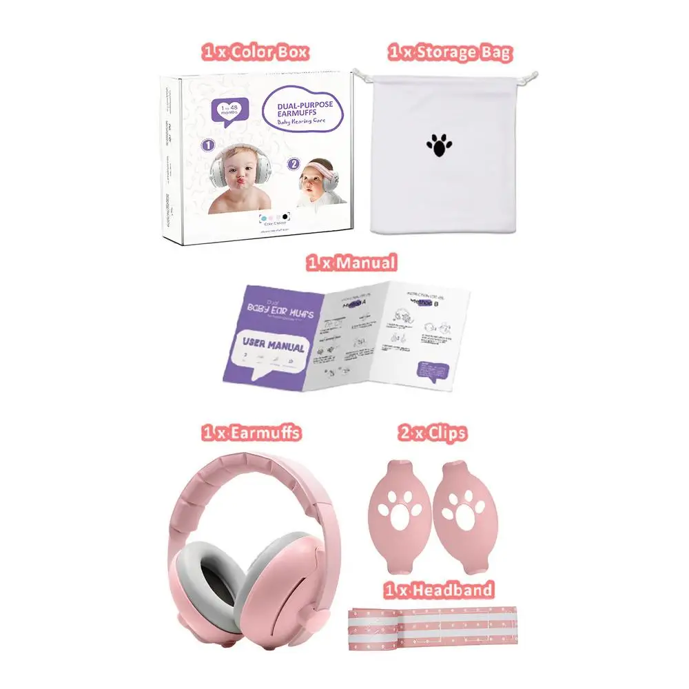 Noise Cancelling Muff For Kids Safety Hearing Ear Muff Noise Cancelling Passive Adjustable Comfort Portable Ear Muffs For