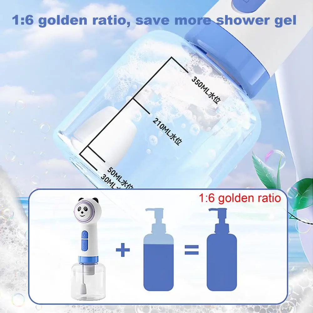Dog Soap Foamer Dog Electric Foaming Shampoo Dispenser Pet Soap & Shampoo Sprayer Waterproof For Pet Bathing Kitchen Cleaning
