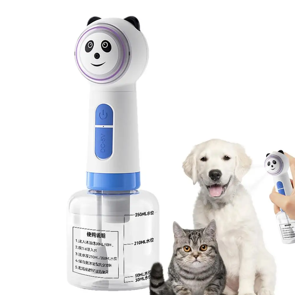 Dog Soap Foamer Dog Electric Foaming Shampoo Dispenser Pet Soap & Shampoo Sprayer Waterproof For Pet Bathing Kitchen Cleaning