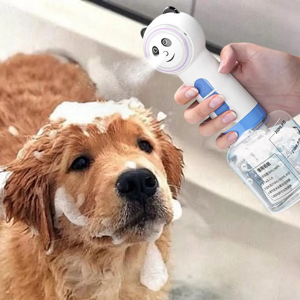 Dog Soap Foamer Dog Electric Foaming Shampoo Dispenser Pet Soap & Shampoo Sprayer Waterproof For Pet Bathing Kitchen Cleaning