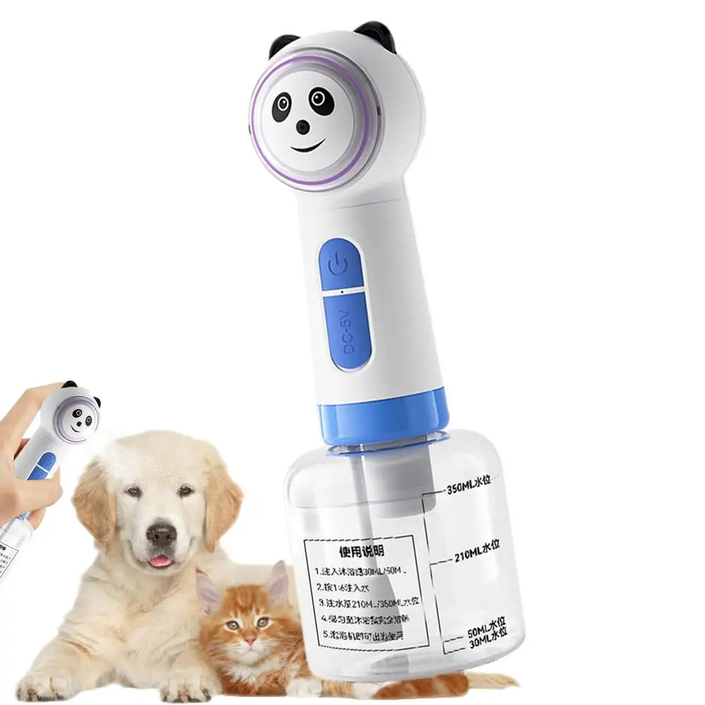 Dog Soap Foamer Dog Electric Foaming Shampoo Dispenser Pet Soap & Shampoo Sprayer Waterproof For Pet Bathing Kitchen Cleaning