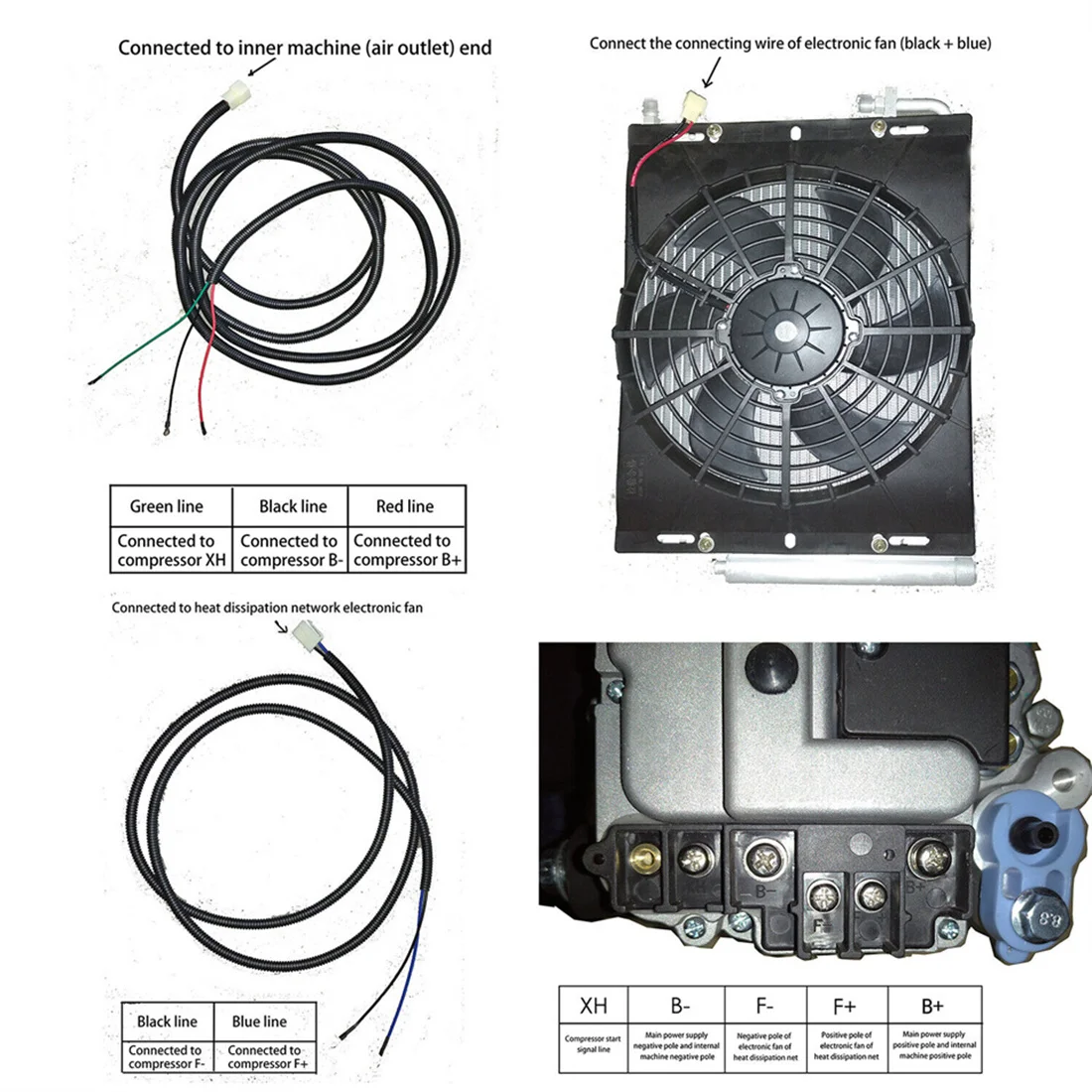 Treeligo 2026 Parking Air Conditioning Electric Car Air Conditioner 12V Fan For Automotive Truck Camper Van Bus Boat Excavator