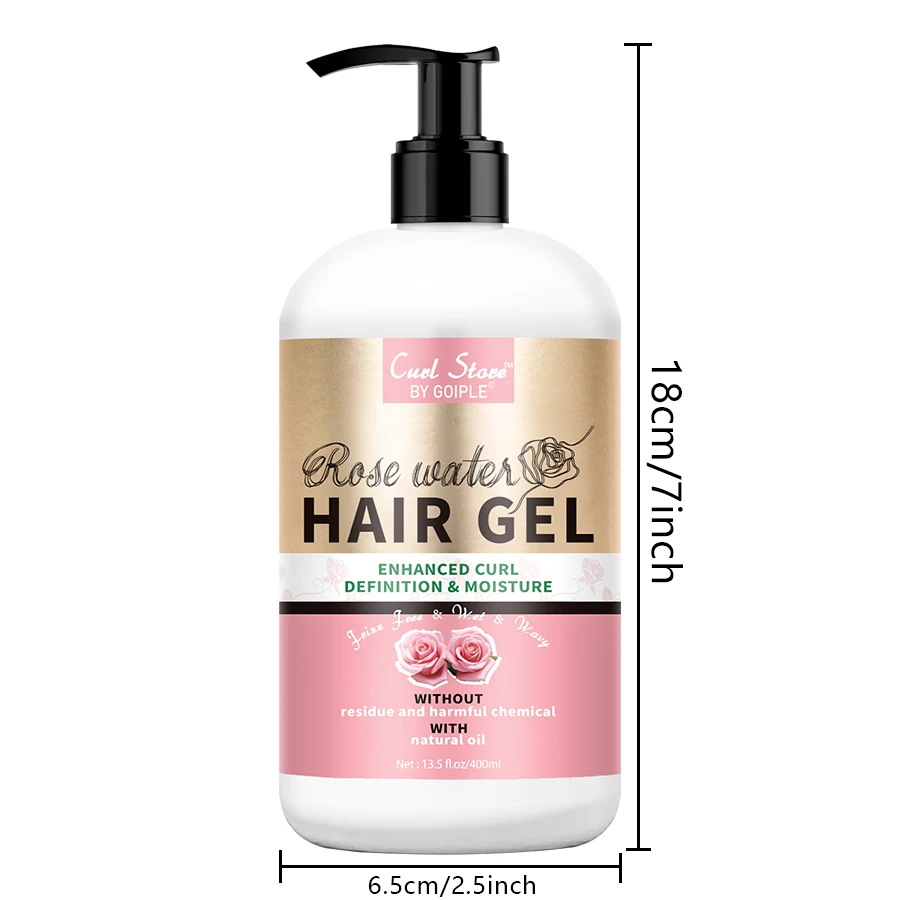 Hair Gel for Curl Define Cream Enhanced Wavy Moisturizer Hydrating Conditioner Rose Extract Bouncy Enhancers Flyaways Control