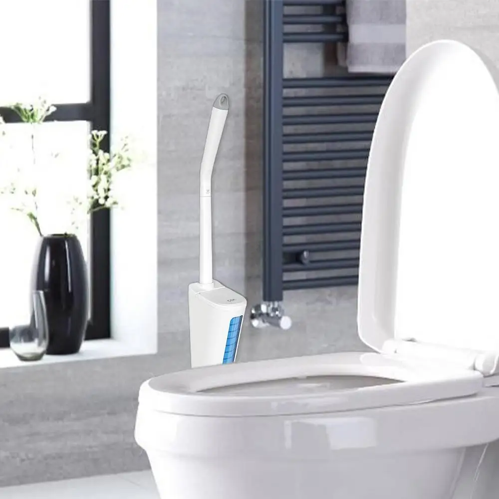 Toilet Wand Kit Soft Toilet Wand Bowl Brush With Holder Toilet Cleaning Kit Automatic Multifunctional Cleaning Supplies For