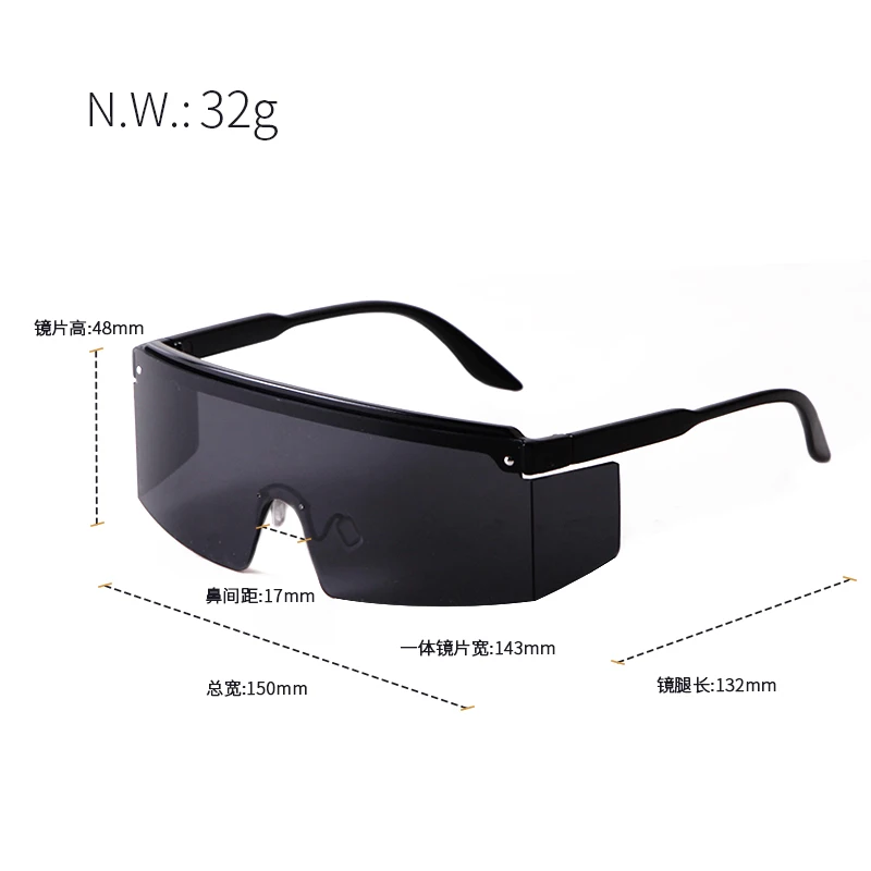 SORVINO New Oversized Outdoor Sunglasses for Men Women One Piece Windproof Shades Wrap Mirror Lens Driving Sun Glasses Eyewear