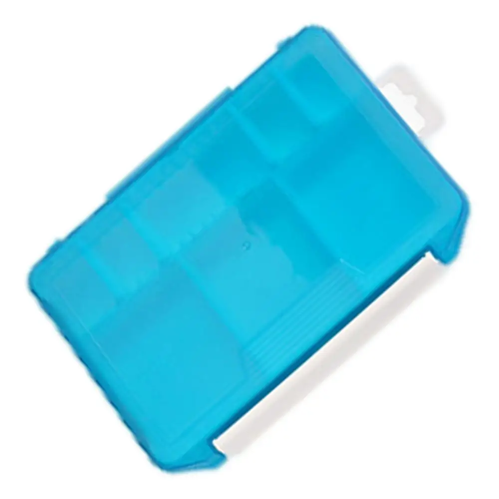 Fishing Lure Box Organizer Fishing Box Small Parts Four Grids Tackle Box Organizer Small Tackle Box Hangable Transparent For
