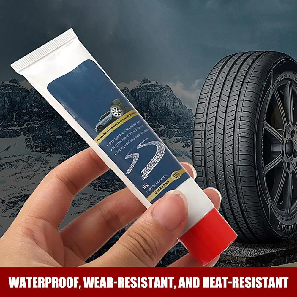 Automobile Tire Repairing Glue Tire Repair Glue Rubber Tube Puncture Kit Repair Cement Rubber Cold Patch Solution Motor Bicycle