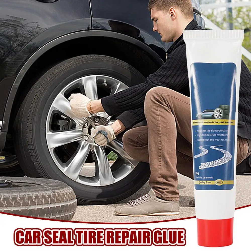 Automobile Tire Repairing Glue Tire Repair Glue Rubber Tube Puncture Kit Repair Cement Rubber Cold Patch Solution Motor Bicycle