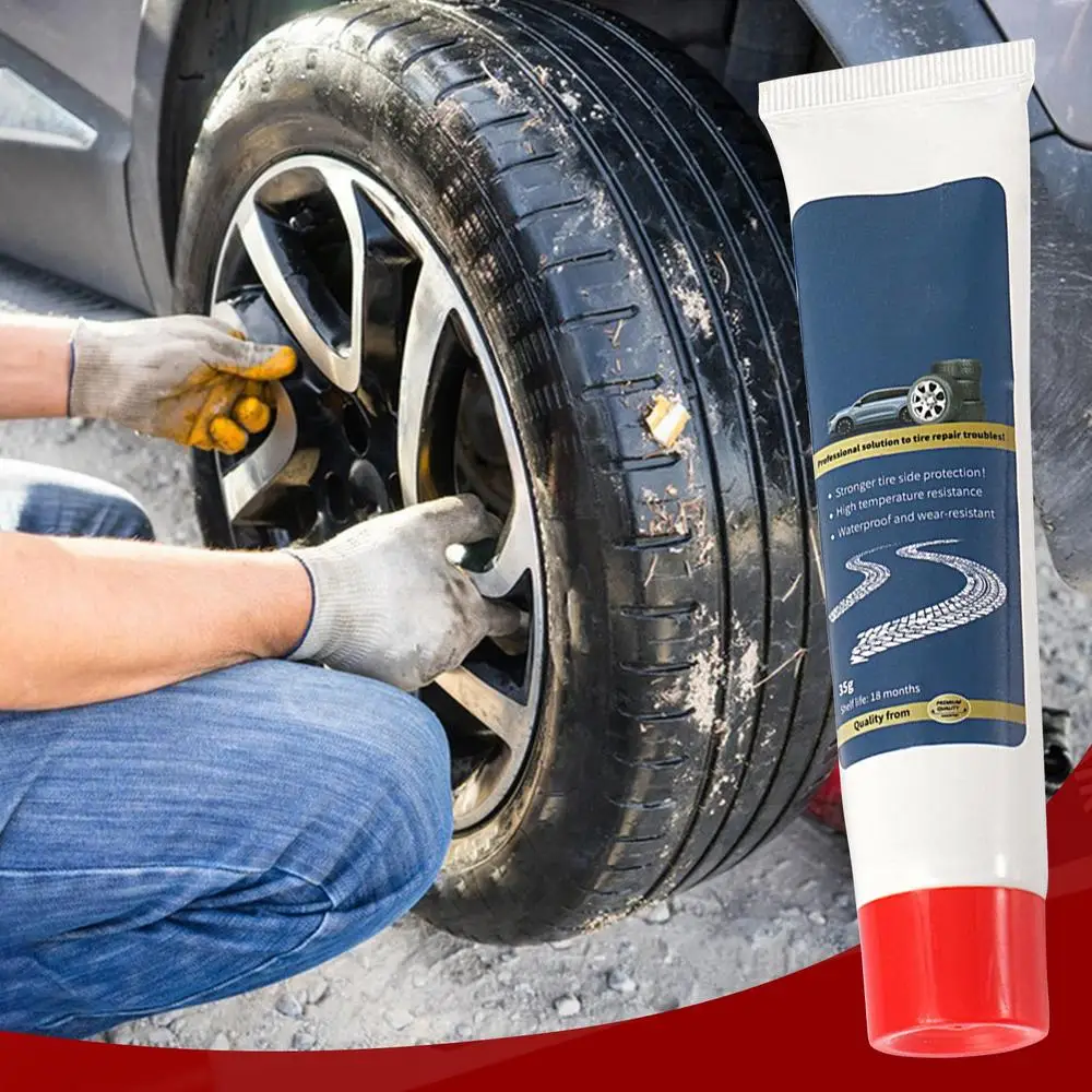 Automobile Tire Repairing Glue Tire Repair Glue Rubber Tube Puncture Kit Repair Cement Rubber Cold Patch Solution Motor Bicycle