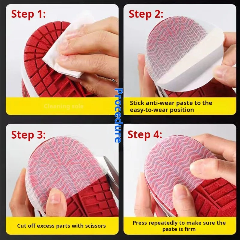 Anti-Slip Grip Tape for Shoe Soles – Wear-Resistant, DIY, Freely Trimmable, Diamond Texture, Super Sticky, Non-Slip Heel Pads