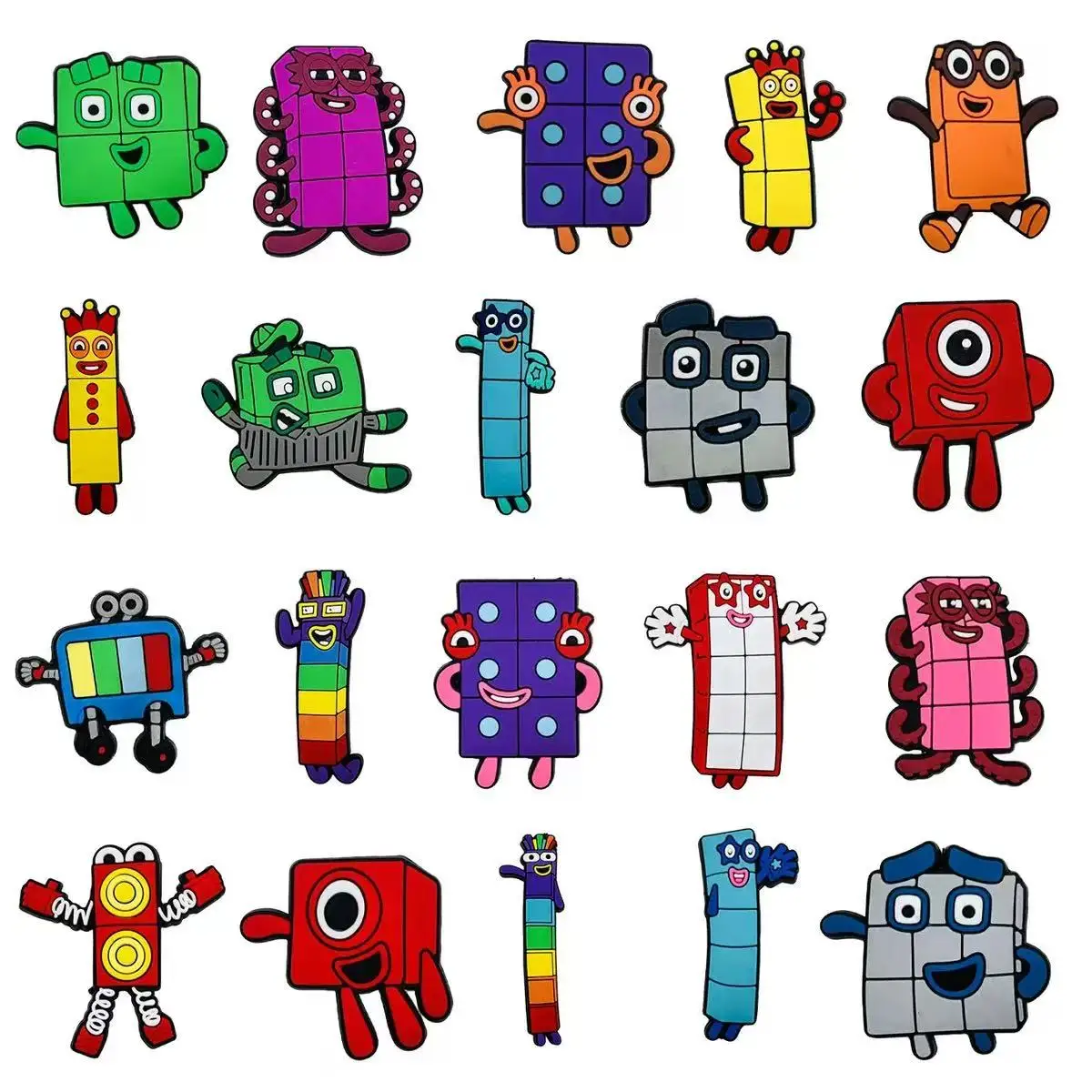 10-100pcs Cute Numbers Shoe Charms For Sandals,Shoe Decoration Accessories Shoe Pins Great Gift For Men Wom