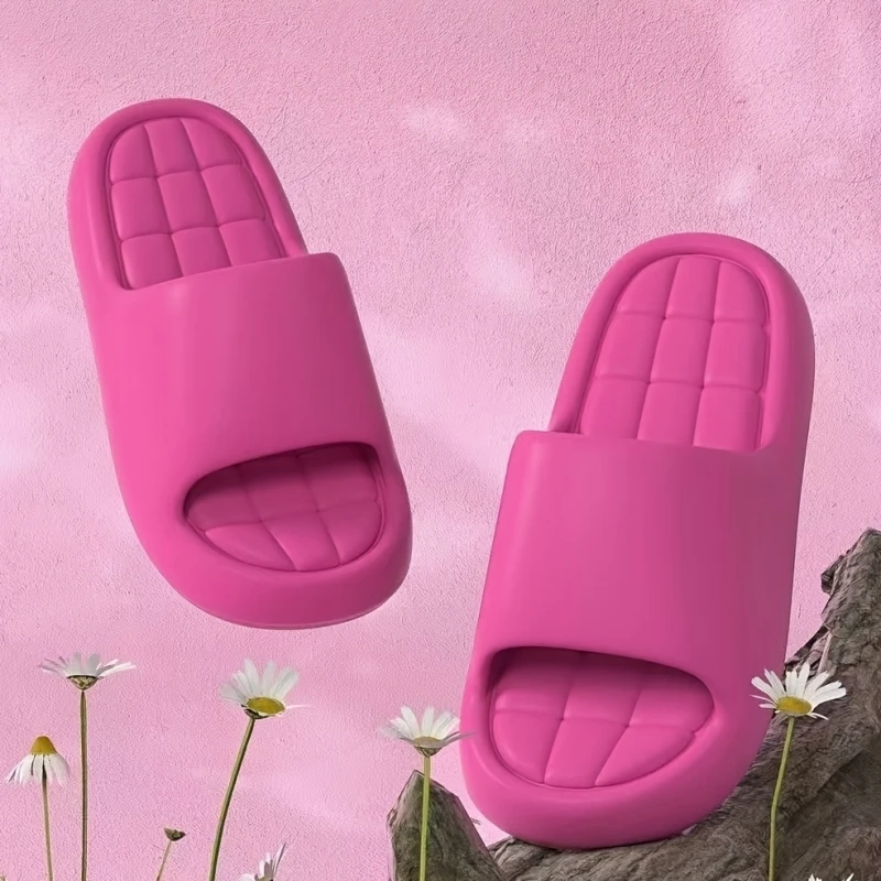 Men Summer Slippers Indoor Soft Sole Memory Insole Bathroom Non Slip Stylish Lightweight Casual Beach Couple Vacation