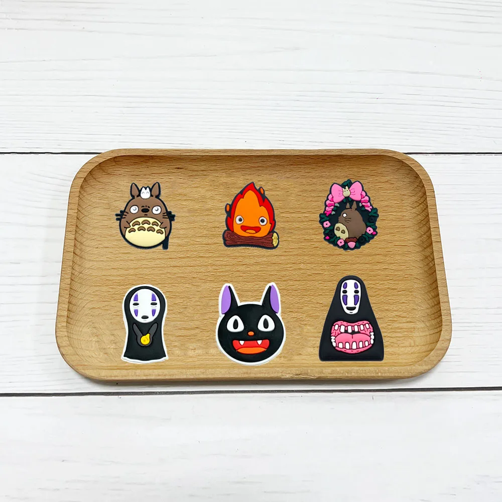 1-20pcs Hot Toys Japan Anime Cartoon Series PVC Shoe Charms Accessories DIY Creativity Sandal Wristbands Decorations Party Gifts