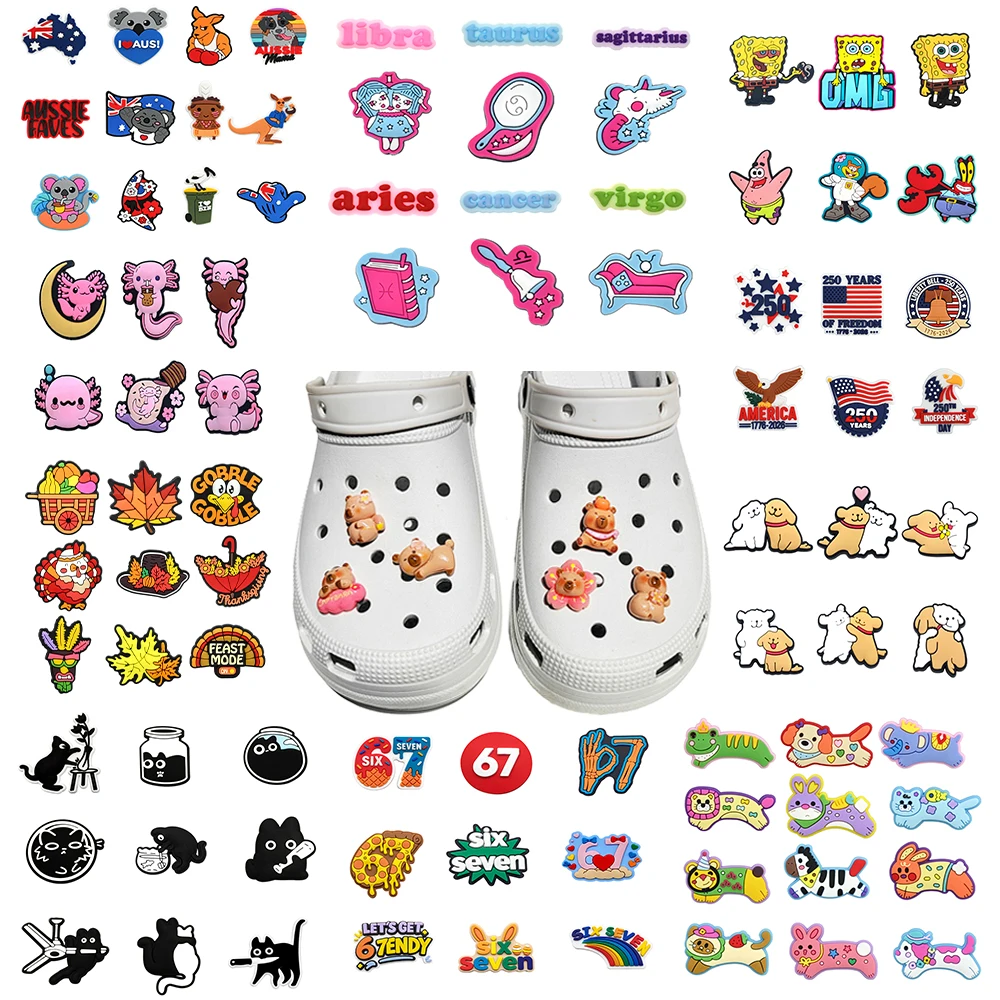 1-20pcs Hot Toys Japan Anime Cartoon Series PVC Shoe Charms Accessories DIY Creativity Sandal Wristbands Decorations Party Gifts