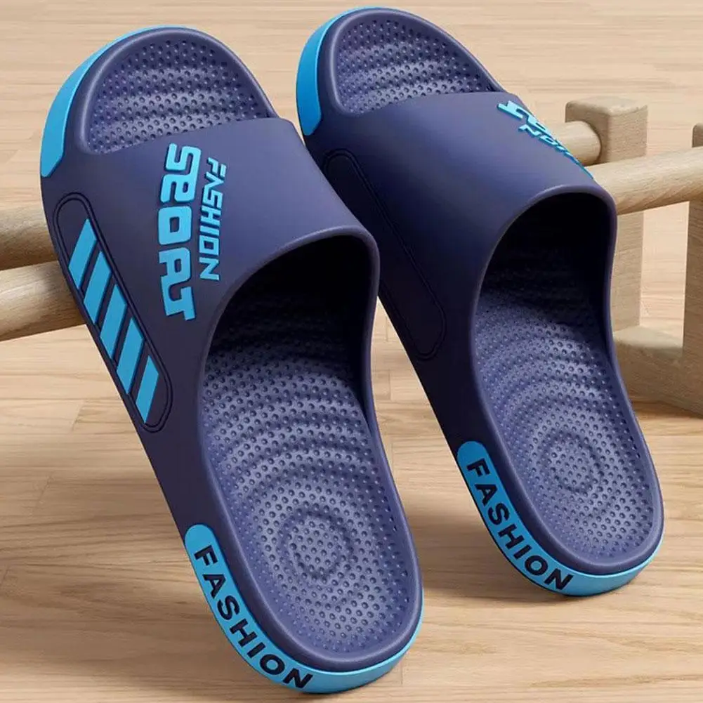Unisex EVA Slippers 40-47 Flat Sole Home Slippers Fashion Open Toe Sandals for Home Beach Shower Indoor Outdoor Shoes