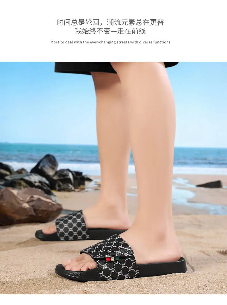 Slippers Men Women Slipper High Quality Beach Slipper Anti-slip Bedroom Slides Light Non-slip Tenis Luxury Slides Plus Size36-48