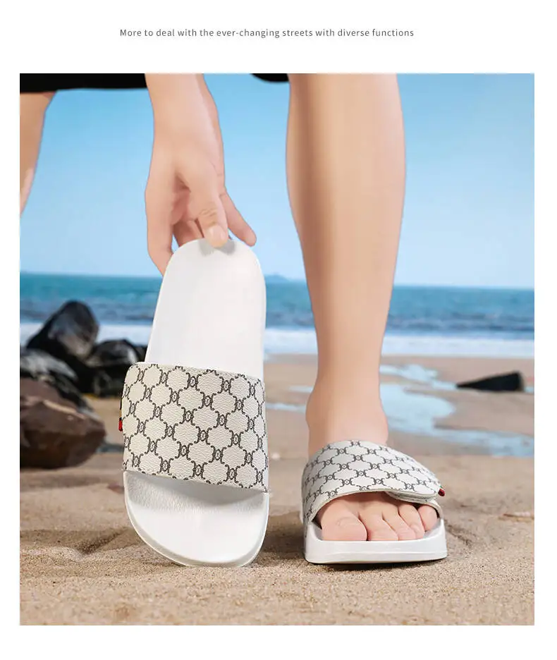Slippers Men Women Slipper High Quality Beach Slipper Anti-slip Bedroom Slides Light Non-slip Tenis Luxury Slides Plus Size36-48