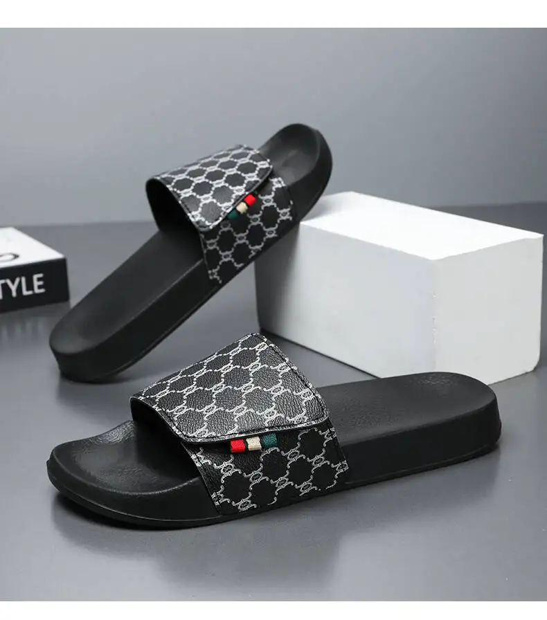 Slippers Men Women Slipper High Quality Beach Slipper Anti-slip Bedroom Slides Light Non-slip Tenis Luxury Slides Plus Size36-48