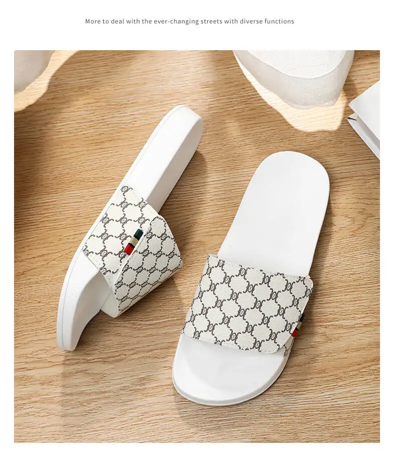 Slippers Men Women Slipper High Quality Beach Slipper Anti-slip Bedroom Slides Light Non-slip Tenis Luxury Slides Plus Size36-48
