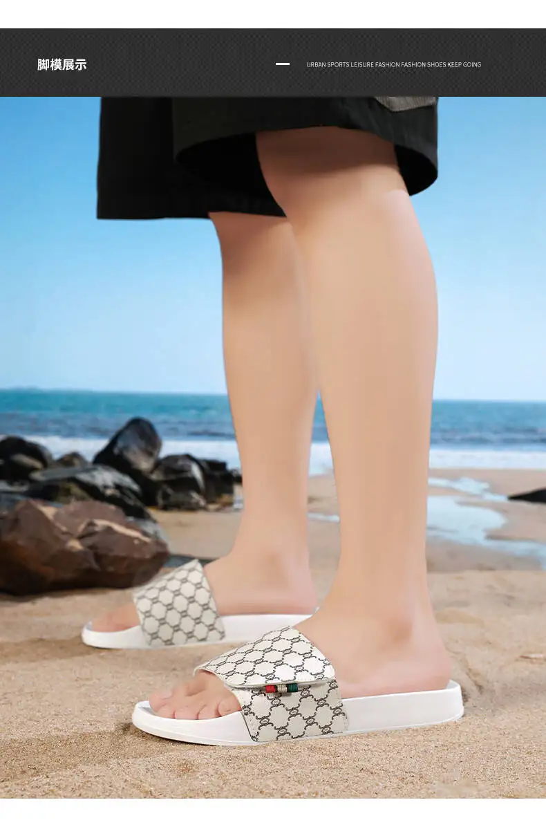 Slippers Men Women Slipper High Quality Beach Slipper Anti-slip Bedroom Slides Light Non-slip Tenis Luxury Slides Plus Size36-48