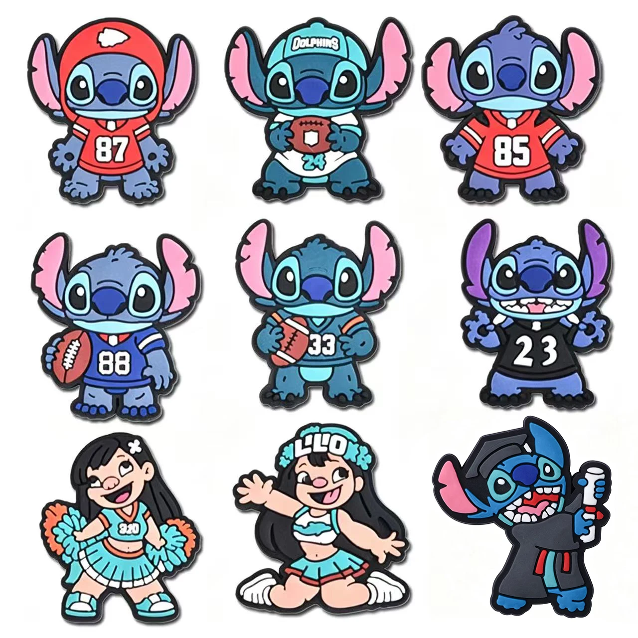 9-20pcs Hot toys Cute Cartoon Series for Shoe Charms Designer Accessories DIY Decoration for Classic Clog Kids Gifts