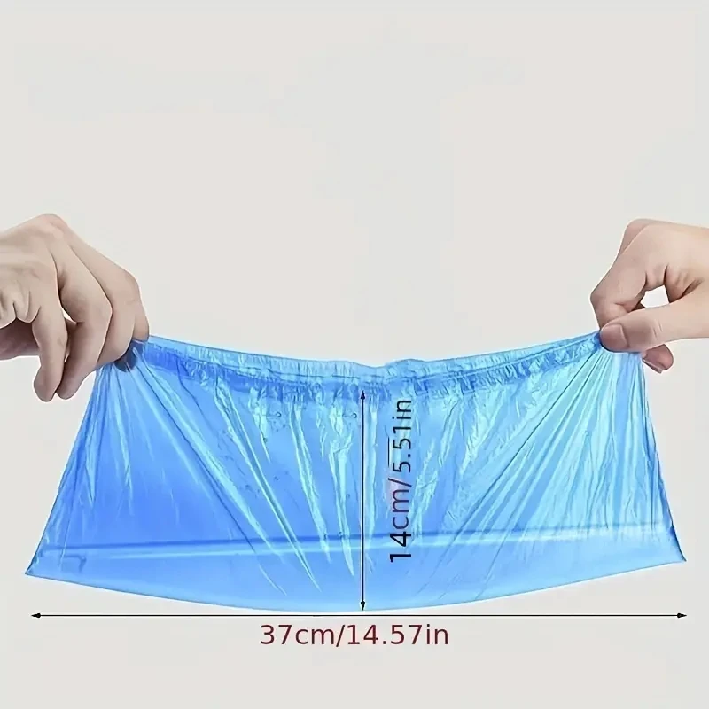 100PCS Disposable Waterproof Shoe Cover Plastic Non-Slip Foot Cover Indoor PE Padded Shoe Cover
