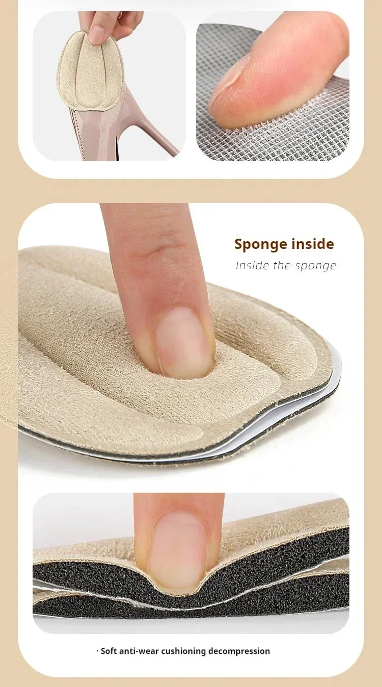 2Pcs/6Pcs/10Pcs NEW Adjustable non-slip heel-and-tongue insoles heel protection pads and adhesive forefoot care pads