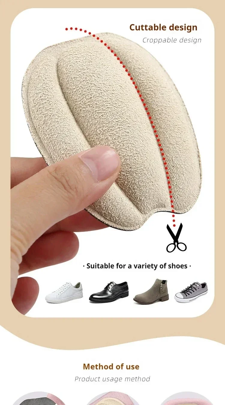 2Pcs/6Pcs/10Pcs NEW Adjustable non-slip heel-and-tongue insoles heel protection pads and adhesive forefoot care pads