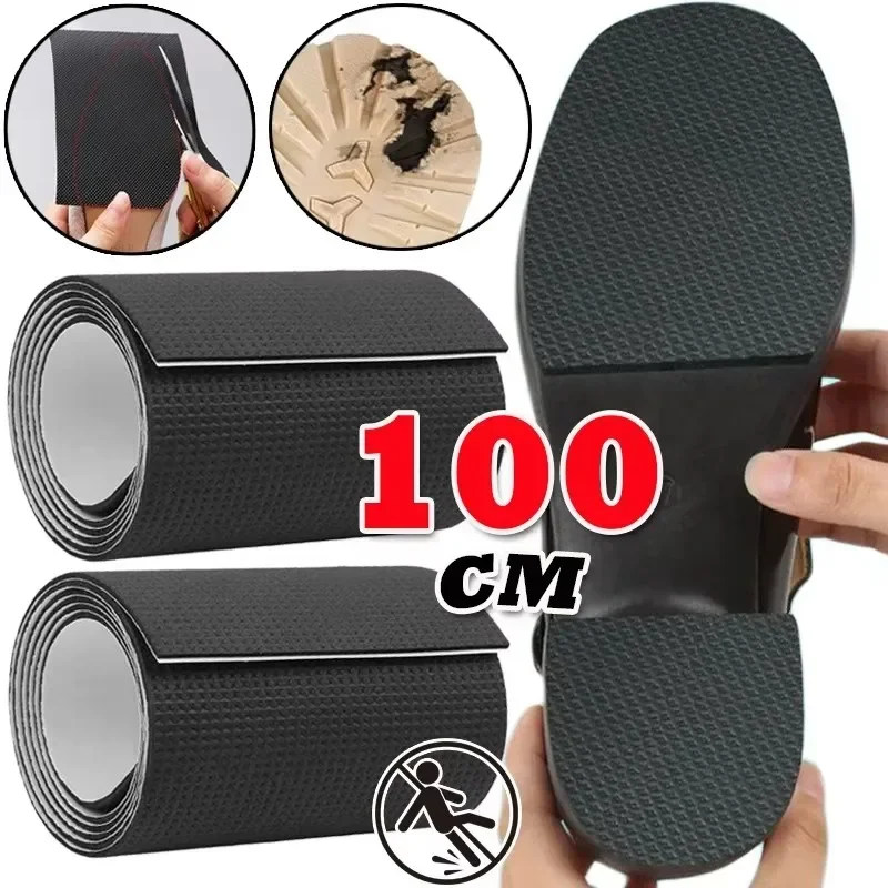 6/8/10CM Thick Non-Slip Wear-Resistant Shoe Sole Sticker-Anti Abrasion Heel Quieter Sound-Canceling Chunky Heel Protection 1Roll